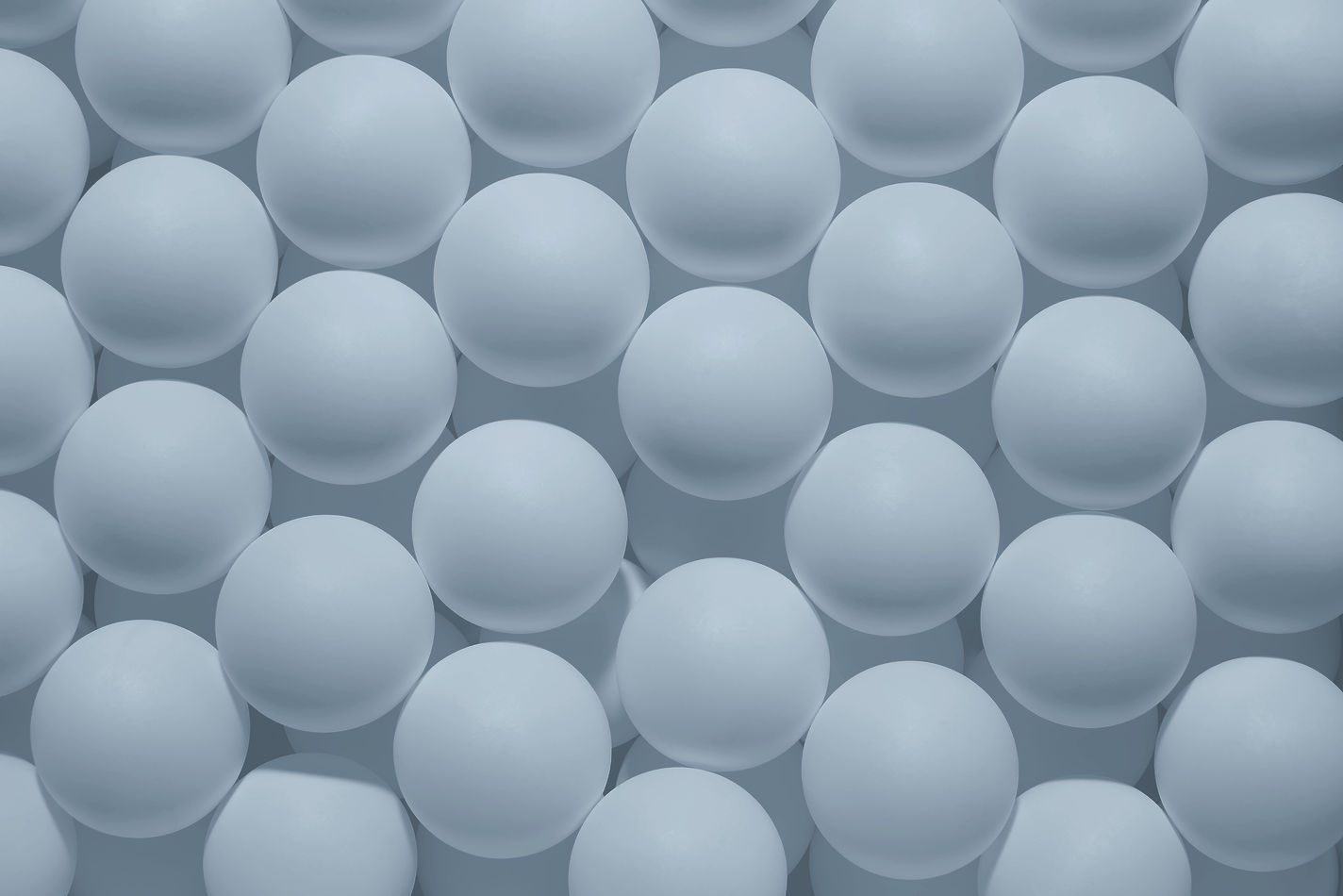 Series of white stacked spheres