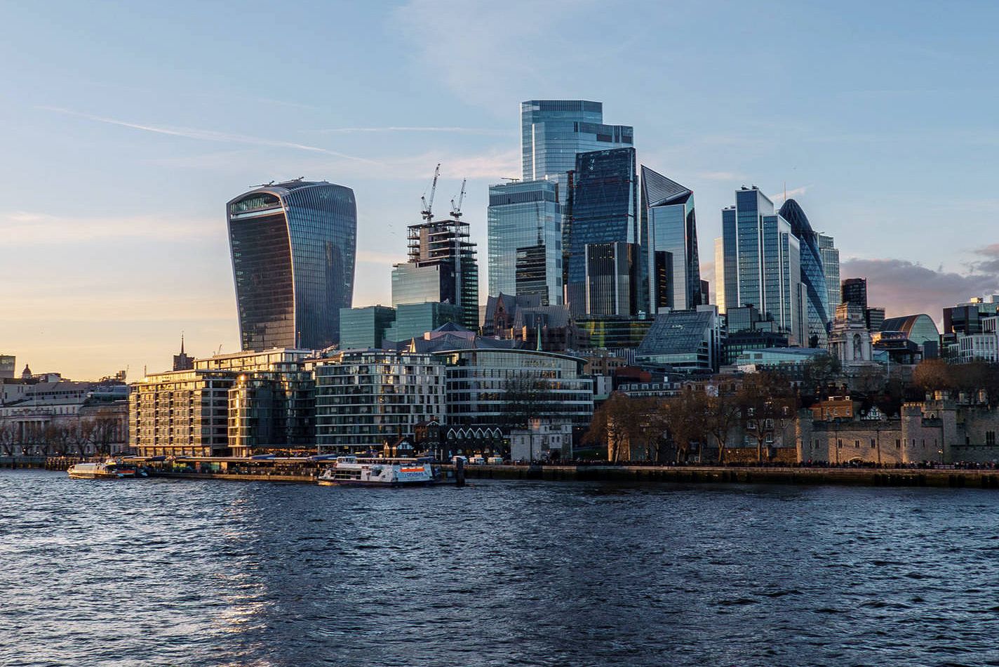 City of London office block skyline